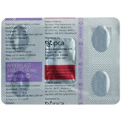 apraize 10mg tablet 4's